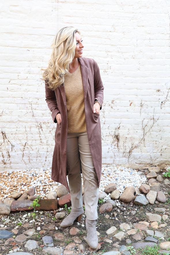 The Heirloom Suede Jacket - Dark Brown