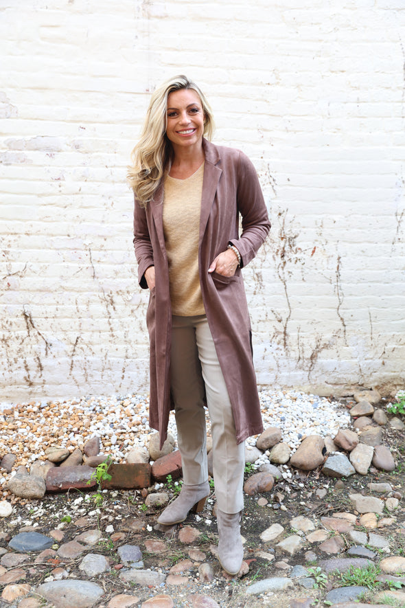 The Heirloom Suede Jacket - Dark Brown