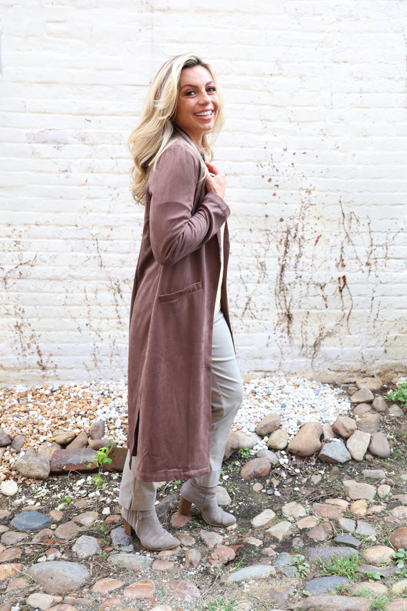 The Heirloom Suede Jacket - Dark Brown