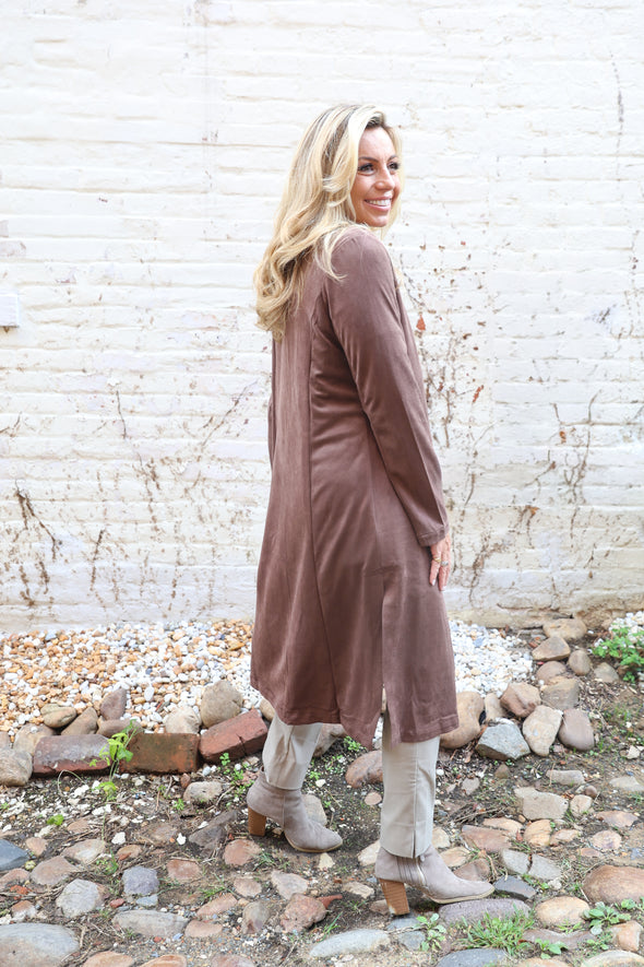 The Heirloom Suede Jacket - Dark Brown