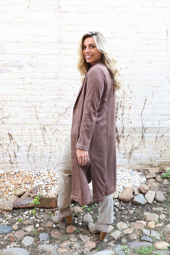The Heirloom Suede Jacket - Dark Brown