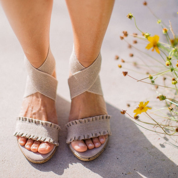 Charleston Shoe Carolina - Linen Ruffle