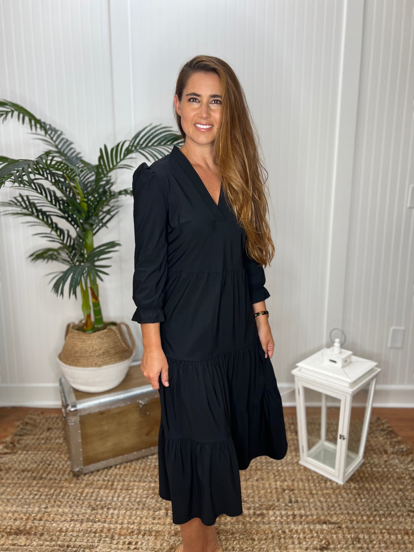 jude connally dresses Tierney Melody Ditsy Amethyst Dress This modern style features a V Jude Connally Maggie Dress in