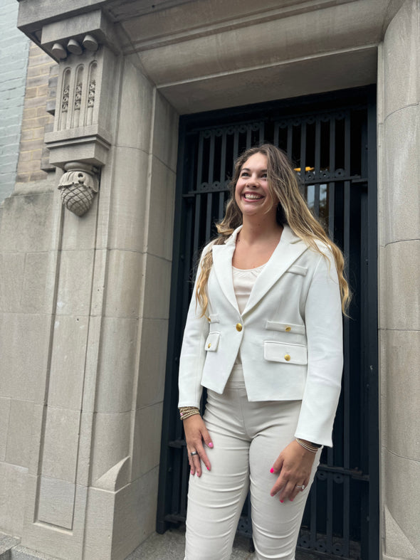 Patty Kim Bridgette Blazer - Cream