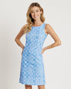 Front view of Jude Connally Beth Dress in Lattice Ropes Periwinkle