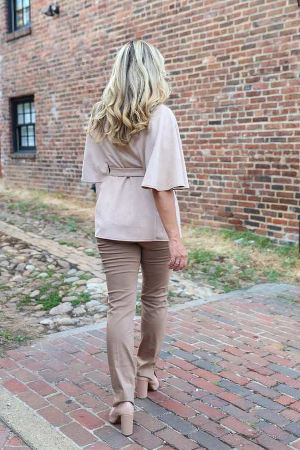 Boho Cape Jacket - Taupe