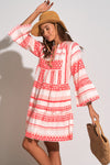 Model twirling in the Santorini Dress