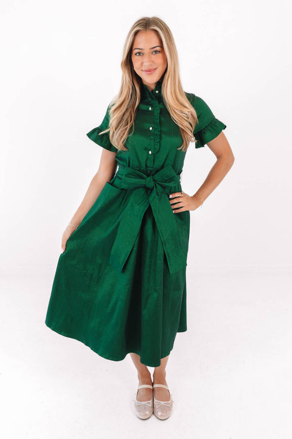 J. Marie Collins Midi Dress - Green