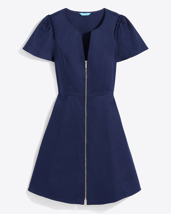 Draper James Mae Love Circle Dress - Nassau Navy