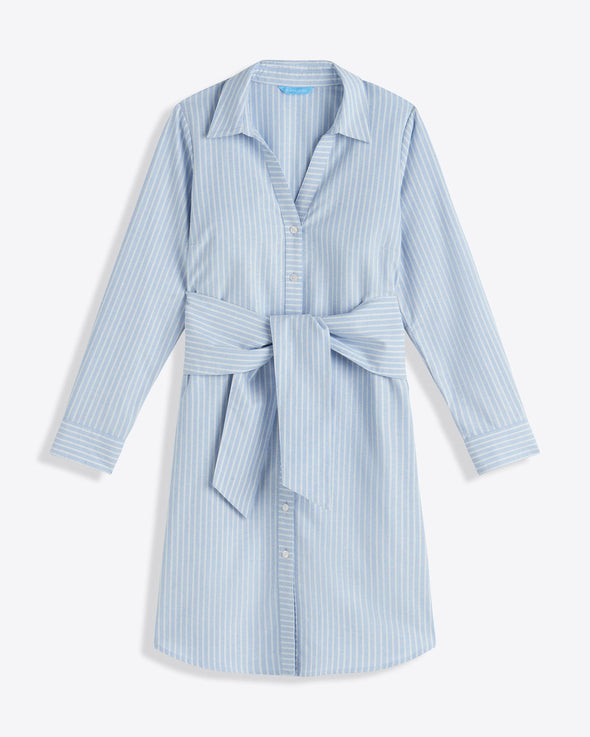 Flat view of the Draper James Isabella Shirt Dress - Oxford Shirting