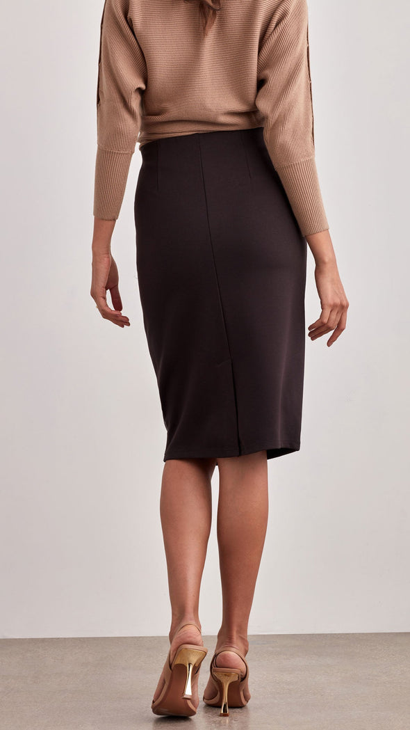 Ellen Tracy Carrie Skirt - Dark Brown