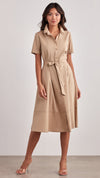 Full body front view of the Ellen Tracy Fox Hill Dress