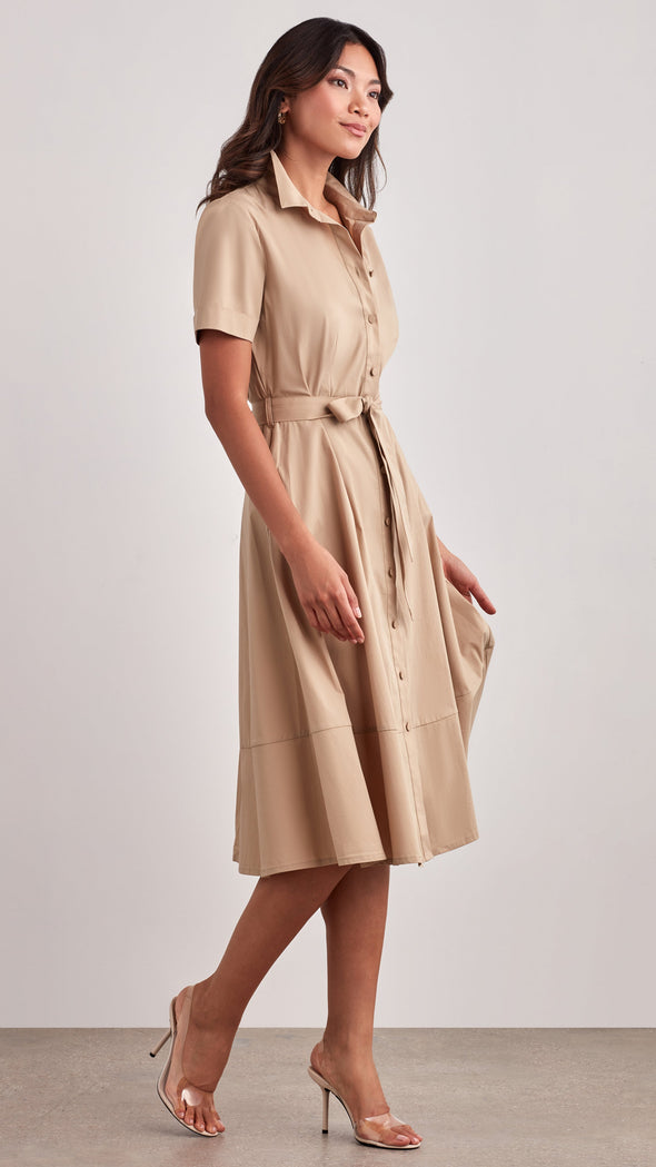 Model in the Ellen Tracy Fox Hill Dress