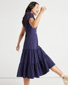 Side view of Jude Connally Libby Dress in Navy