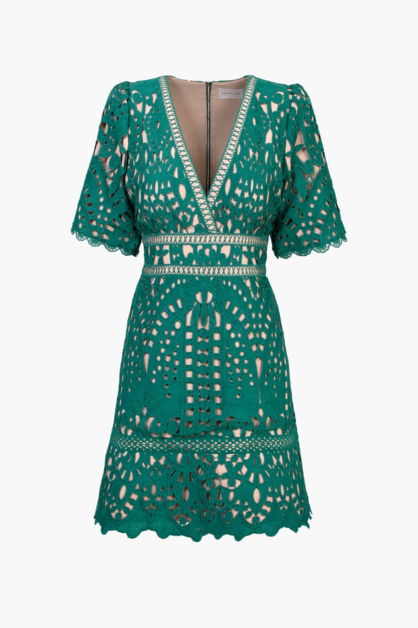 Dana Dress - Emerald Green