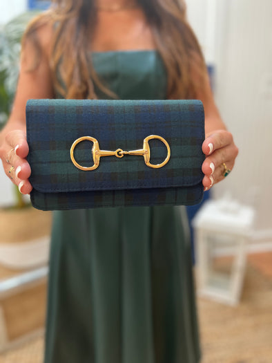 Model holding the Lisi Lerch Seabiscuit Clutch