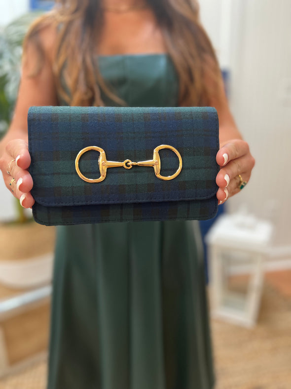 Model holding the Lisi Lerch Seabiscuit Clutch