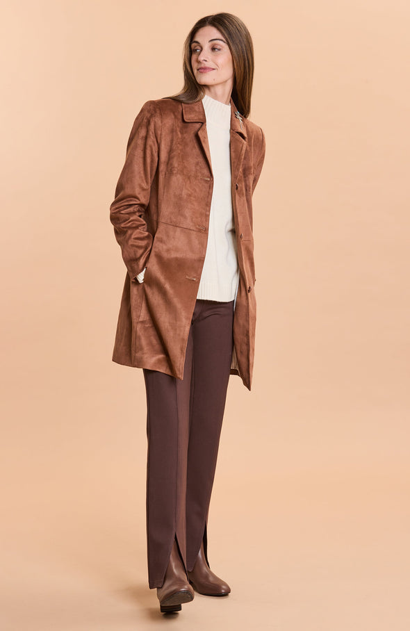Tyler Boe Jordan Faux Suede Jacket - Saddle