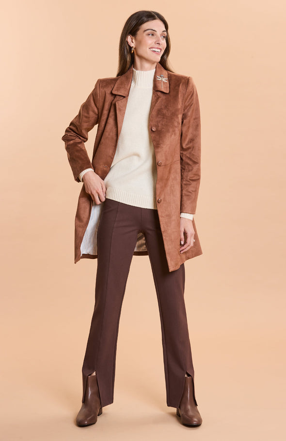 Tyler Boe Jordan Faux Suede Jacket - Saddle