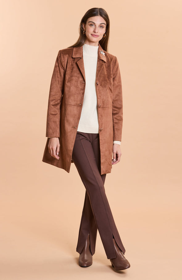 Tyler Boe Jordan Faux Suede Jacket - Saddle