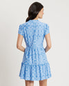 Back view of Jude Connally Ginger Dress in Lattice Ropes Periwinkle
