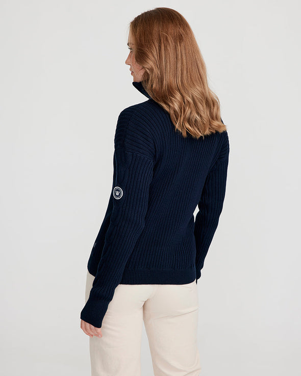 Holebrook Valborg T-Neck Windproof - Navy