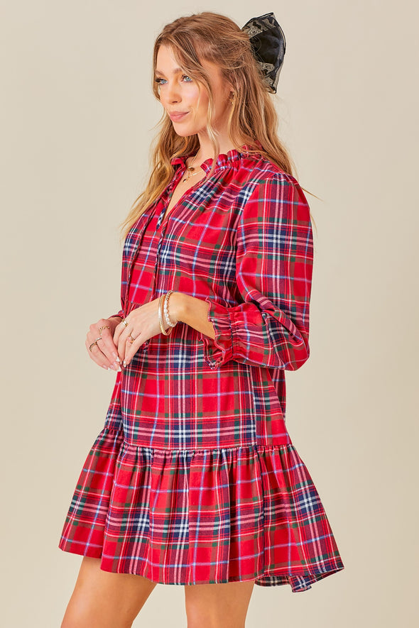 Noel Plaid Dress