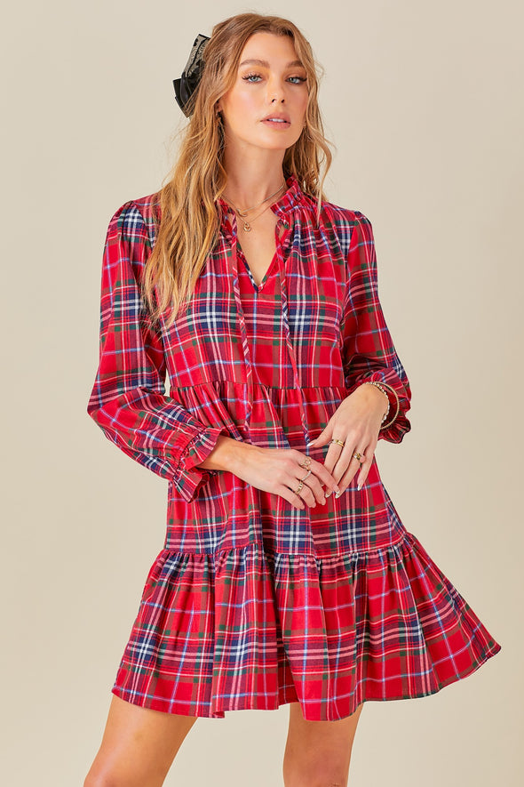 Noel Plaid Dress