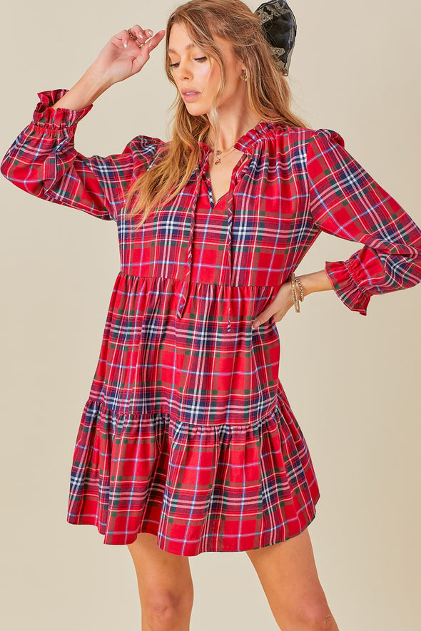 Noel Plaid Dress