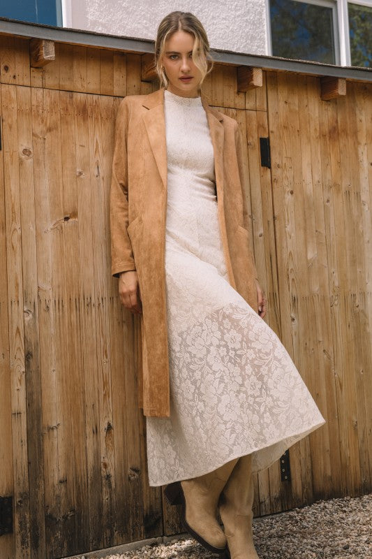 The Heirloom Suede Jacket Camel Small