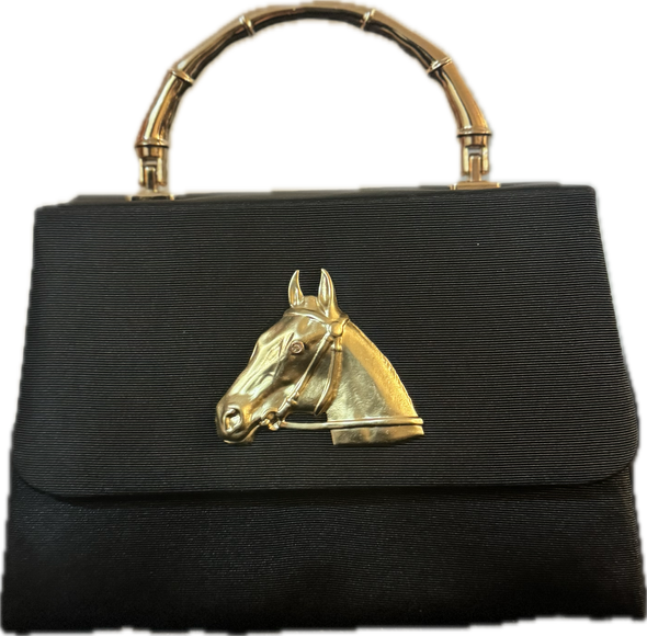 Lisi Lerch Lulu Bag - Gold Bamboo Horsehead