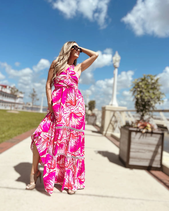 Southern Frock Elle Maxi Dress - Pink Shell