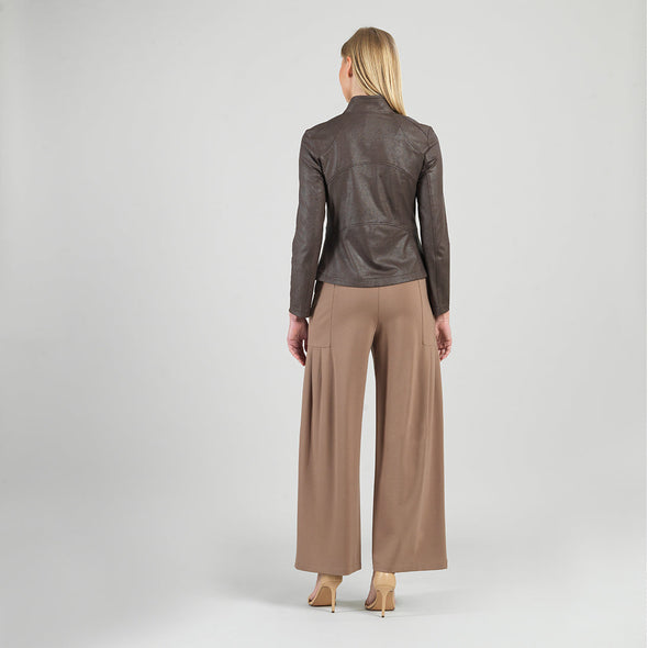Clara Sun Woo Liquid Metal Jacket - Brown