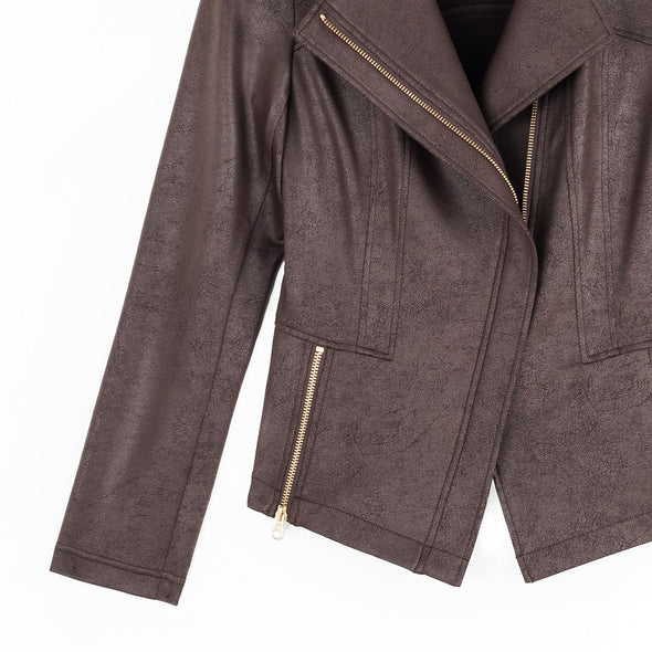 Clara Sun Woo Liquid Metal Jacket - Brown