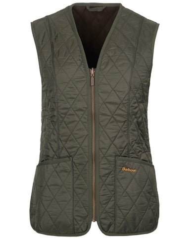 Barbour Fleece Betty Liner Vest - Olive by Barbour - 9