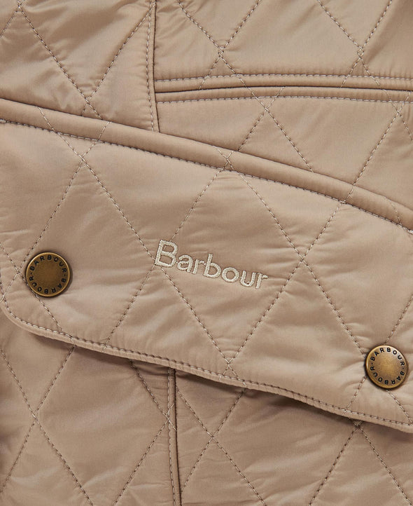 Details of the Barbour Cavalry Polarquilt Jacket - Light Fawn