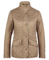 Flat view of the Barbour Cavalry Polarquilt Jacket - Light Fawn