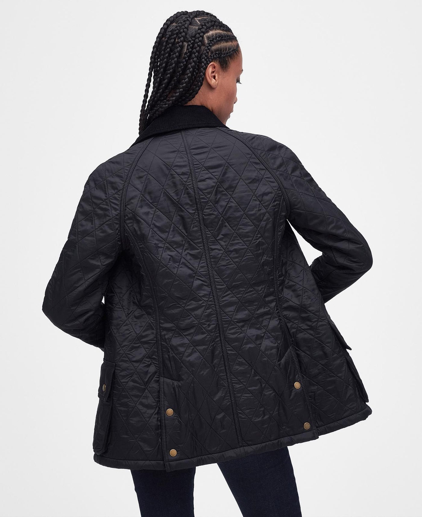 Barbour Beadnell Polarquilt Jacket in Black | Women's Barbour – THE ...