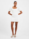 Full body view of the French Connection Bridget Dress - Summer White