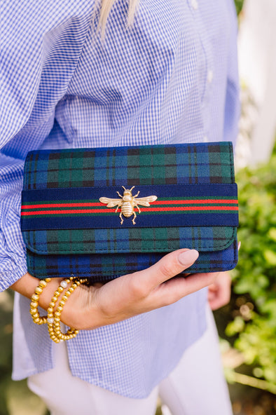 Model holding the Lisi Lerch Casper Clutch