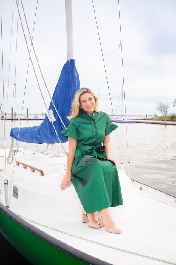 J. Marie Collins Midi Dress - Green