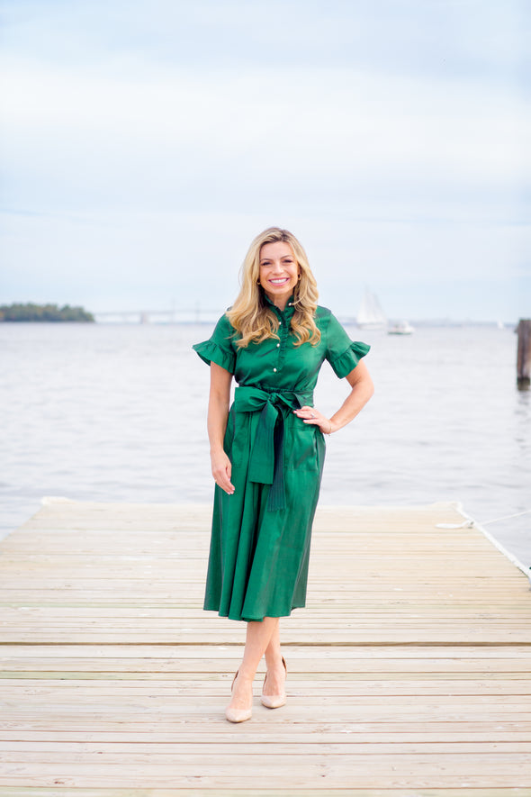 J. Marie Collins Midi Dress - Green