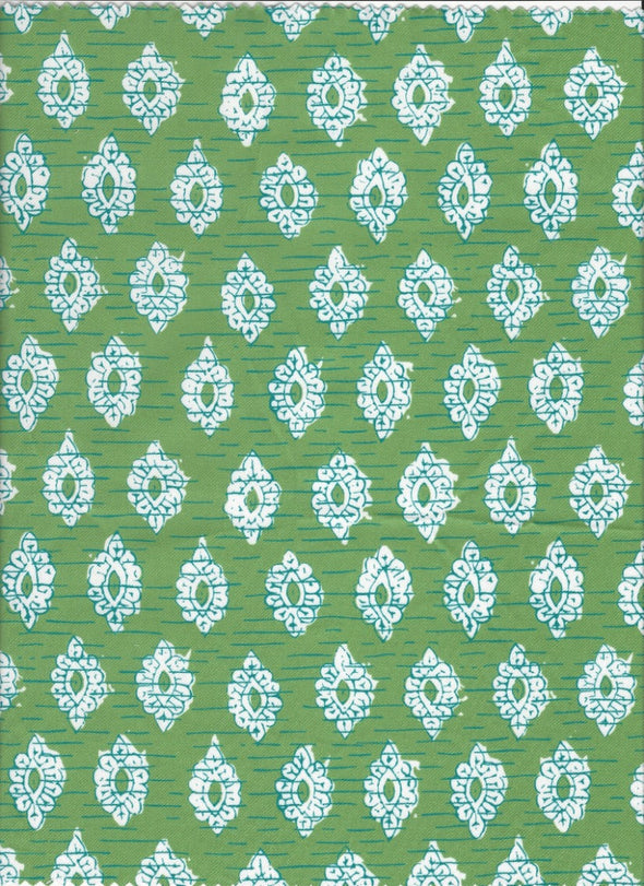 Pattern of the Patty Kim Megan Dress - Green Foulards