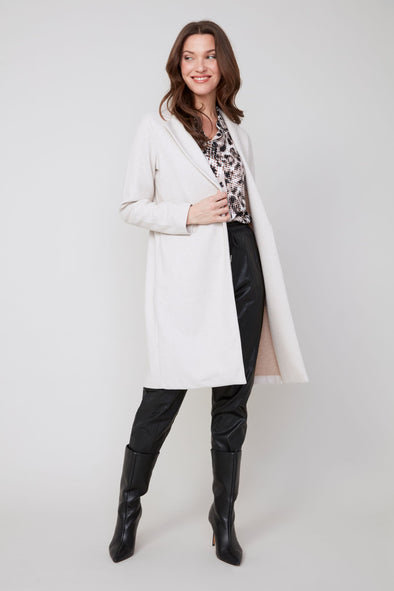 Renuar Long Jacket - Oatmeal