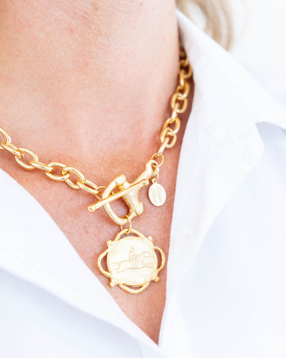 Susan Shaw Felicity Pendant Toggle Necklace