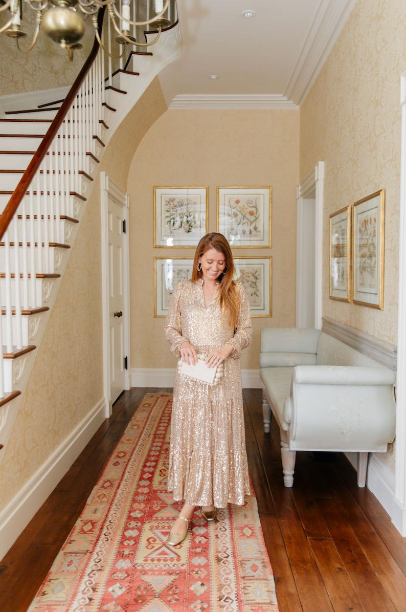 Sail To Sable x Style Charade Anne Sequin Maxi in Gold THE LUCKY KNOT Sail To Sable x Style Charade Anne Sequin Maxi in Gold THE LUCKY KNOT