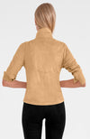 Back view of the  Gretchen Scott Twist and Shout in Ultra Suede - Khaki