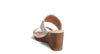 Back view of the Jack Rogers Caroline Wedge - White