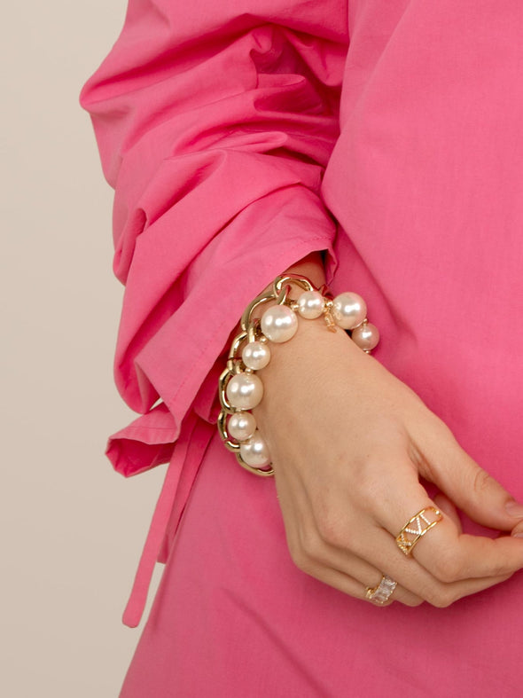 Zenzii Mixed Pearl Stretch Bracelet