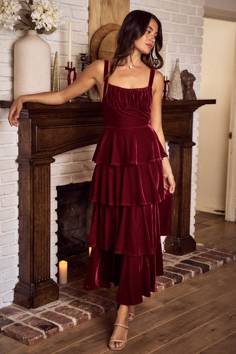 The Wellington Holiday Dress - Wine X-Large The Wellington Holiday Dress - Wine X-Large
